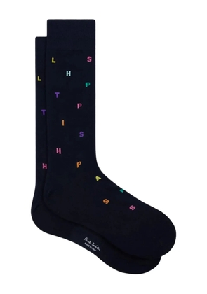 Paul Smith Keanu stamp socks - Blue