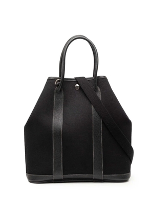 Hermès Pre-Owned 2004 Toile and Negonda Garden File 28 satchel - Black