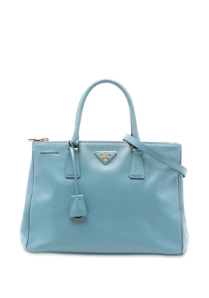 Prada Pre-Owned 2010-2025 Medium Saffiano Lux Galleria Double Zip satchel - Blue