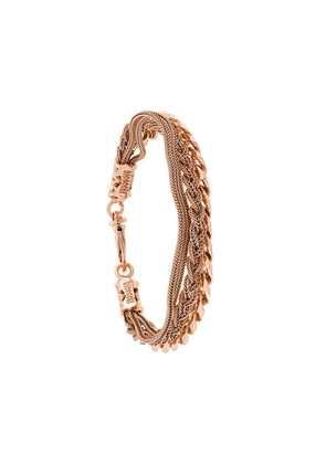 Emanuele Bicocchi braid and chain bracelet - Pink