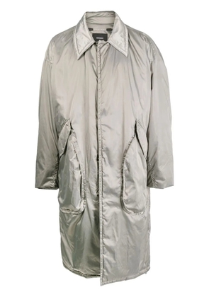 SONGZIO ruched-detail knee-length jacket - Green