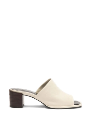 BY FAR Francisco square-toe mules - Neutrals