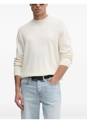Armani Exchange logo-motif crew-neck sweater - White