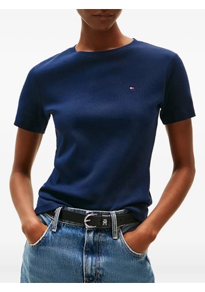 Tommy Hilfiger embroidered-logo cotton T-shirt - Blue