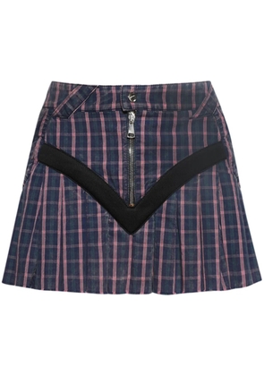 Natasha Zinko M-Bike mini skirt - Blue