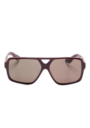 Oliver Peoples x Khaite 1977C pilot-frame sunglasses - Red