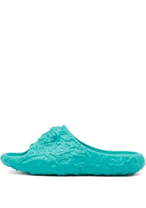 Versace Pre-Owned baroque medusa head slides - Blue