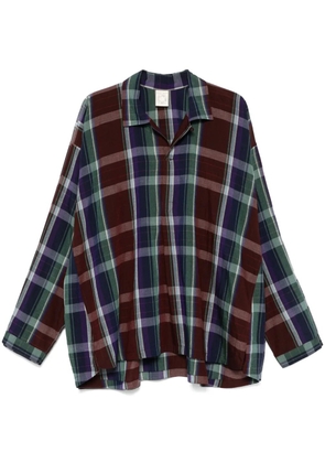 Jan Jan Van Essche Madras-check shirt - Blue