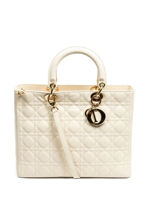 Christian Dior Pre-Owned 2000 Lady Dior Cannage handbag - Neutrals