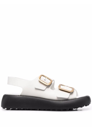 Tod's buckled leather sandals - White