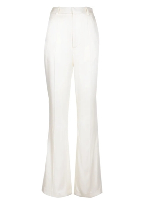 LAPOINTE high-shine finish trousers - White