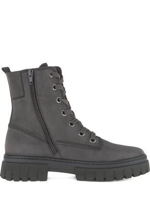 GABOR chunky-sole lace-up boots - Grey