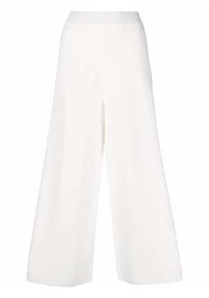 Malo fine-knit culottes - White