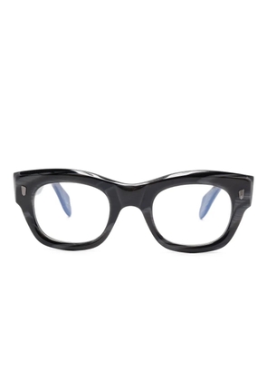 Cutler & Gross geometric-frame glasses - Black