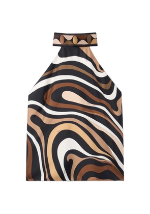 PUCCI Marmo-print top - Black