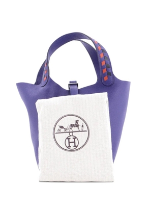 Hermès Pre-Owned Picotin Lock Bag Tressage Epsom PM bucket bag - Blue