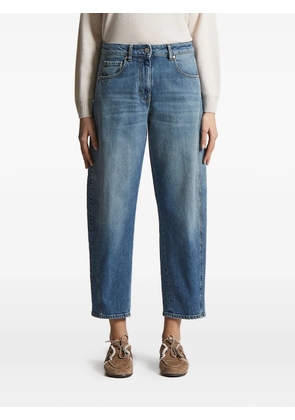 Peserico panelled five-pocket denim jeans - Blue