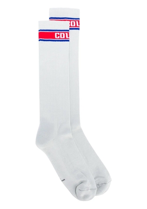 COUNTY OF MILAN ribbed knit socks - Grey