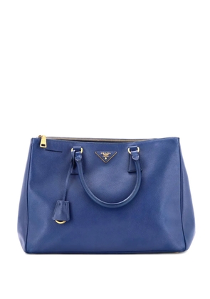 Prada Pre-Owned Double Zip Lux Saffiano Leather Large tote bag - Blue