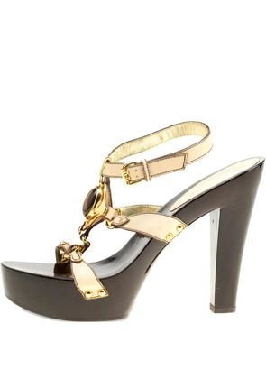 Giuseppe Zanotti Vintage 140mm embellished platform sandals - Yellow