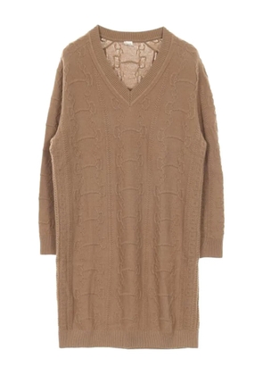Hermès Pre-Owned Chaîne d'Ancre knitted dress - Brown