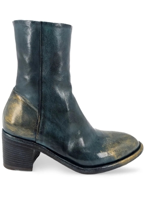 Madison.Maison leather ankle boots - Blue