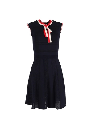 SANDRO ribbon sleeveless dress - Blue