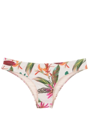 Lygia & Nanny Waikiki botanical-print bikini bottoms - White