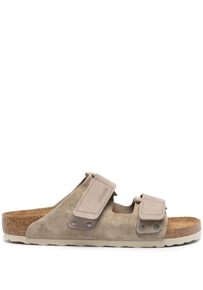 Birkenstock Kyoto touch-strap leather sandals - Neutrals