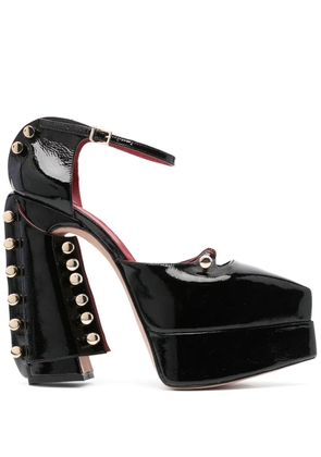 HARDOT Cult of me 150mm leather pumps - Black