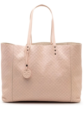 Bottega Veneta Pre-Owned 2012-2025 Leather Intrecciomirage Butterfly tote bag - Pink
