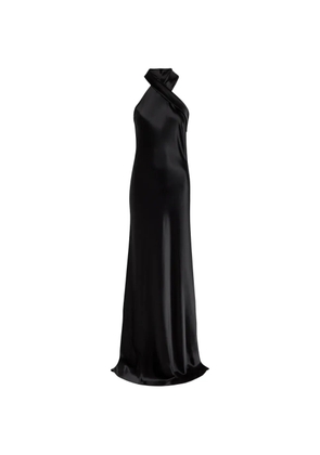 Galvan London Pandora halterneck maxi dress - Black