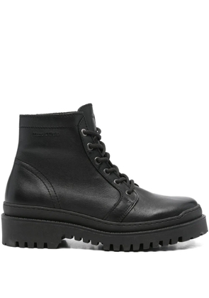 Marc O'Polo 55mm lace-up leather boots - Black
