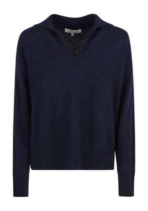 Antonelli polo-neck wool knit - Blue