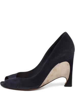 Christian Dior Pre-Owned 100mm suede pumps - Blue