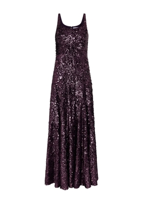 Rabanne sequin-embellished maxi dress - Purple