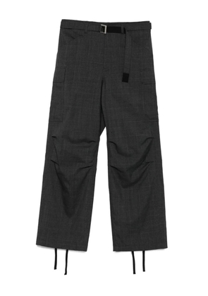 sacai belted cargo trousers - Grey
