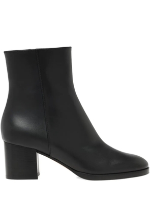 Gianvito Rossi Santiago leather zip-fastening boots - Black