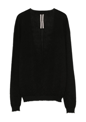 Rick Owens V-neck sweater - Black