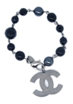 CHANEL Pre-Owned 2011 CC faux-pearl bracelet - Black