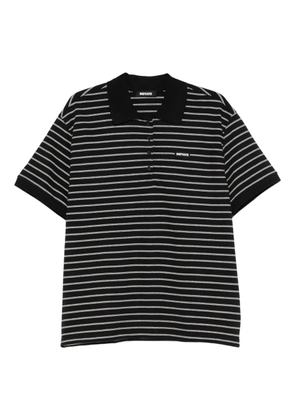 ROTATE BIRGER CHRISTENSEN piqué short-sleeve polo top - Black