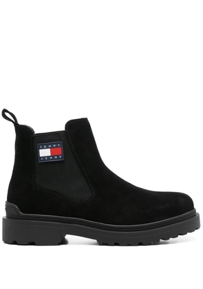 Tommy Jeans suede Chelsea boots - Black