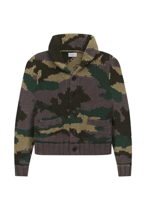 RHUDE camouflage cardigan - Green