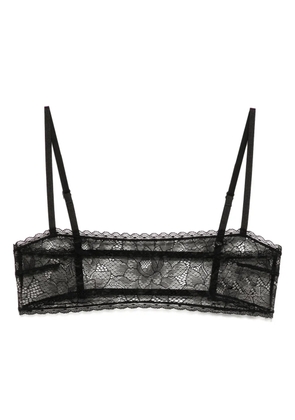 Kiki de Montparnasse Dahlia lace bandeau - Black