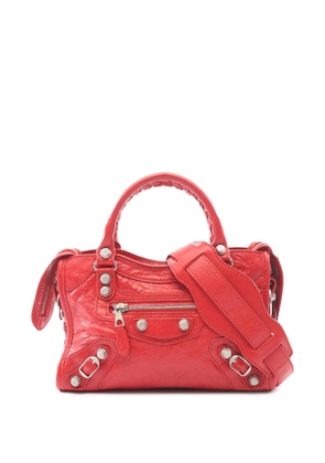 Balenciaga Pre-Owned 2010-2026 Mini Lambskin Motocross Giant 21 City satchel - Red