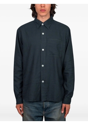 Another Aspect gingham-check shirt - Blue
