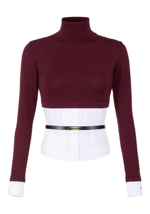 Elisabetta Franchi turtleneck sweater - Brown