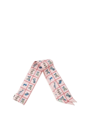 Hermès Pre-Owned 2022 Couvertures et Tenues de Jour Silk Twilly Scarf scarves - Multicolour
