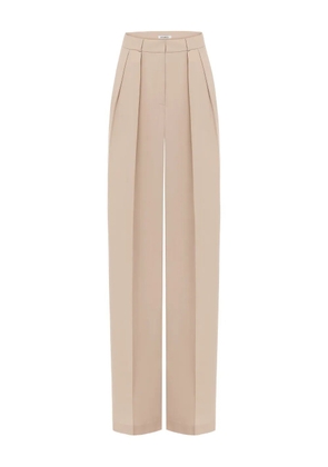 ANNAFOXY pintuck detailing trousers - Neutrals