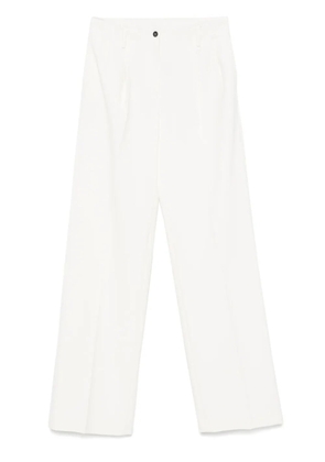 Nº21 pleated trousers - White